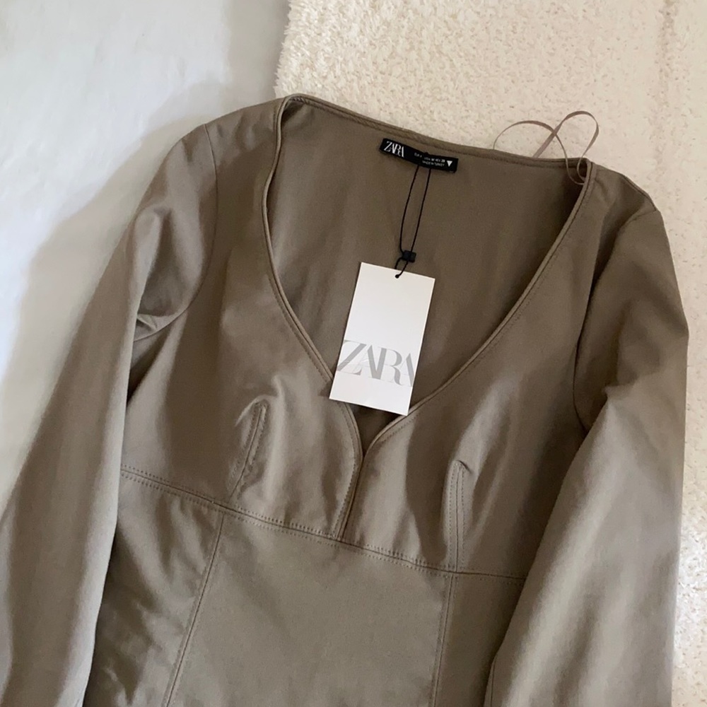 NWT Zara Taupe mini dress. Size M would fit a S